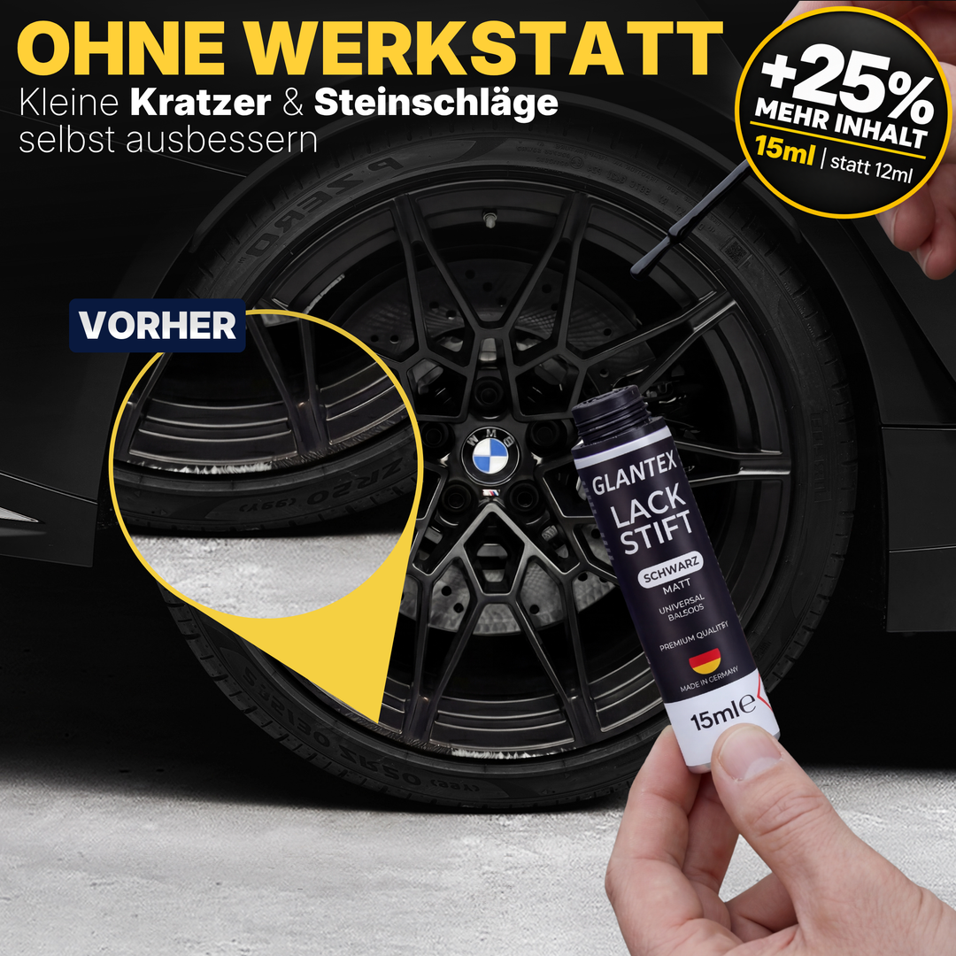Lackstift Schwarz Matt
