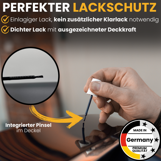 Lackstift Schwarz Set + 10 Lacktupfer