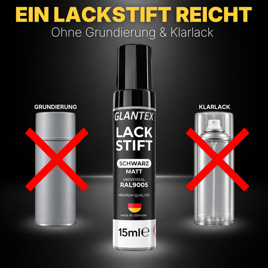 Lackstift Schwarz Matt