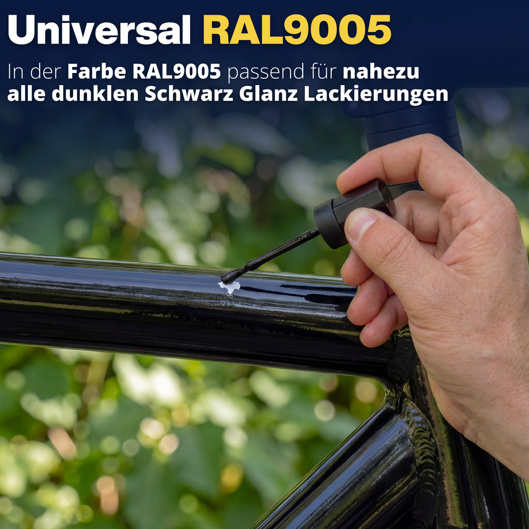 Lackstift Schwarz Set + 10 Lacktupfer