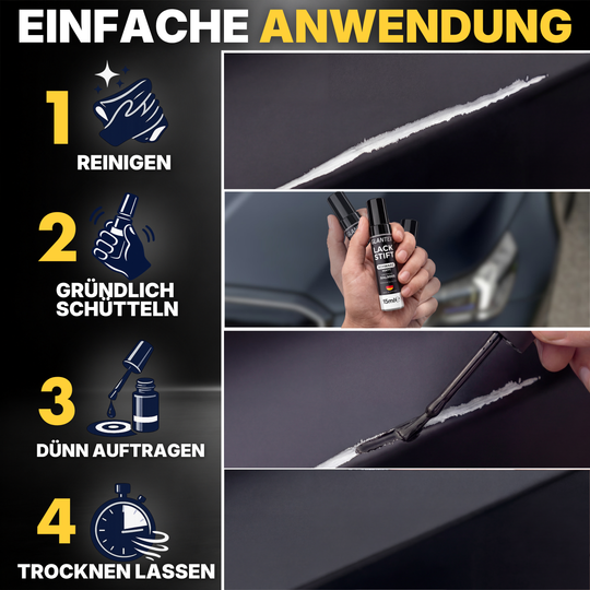 Lackstift Schwarz Matt