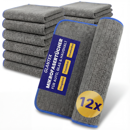 12x Allrounder Mikrofasertücher 380GSM