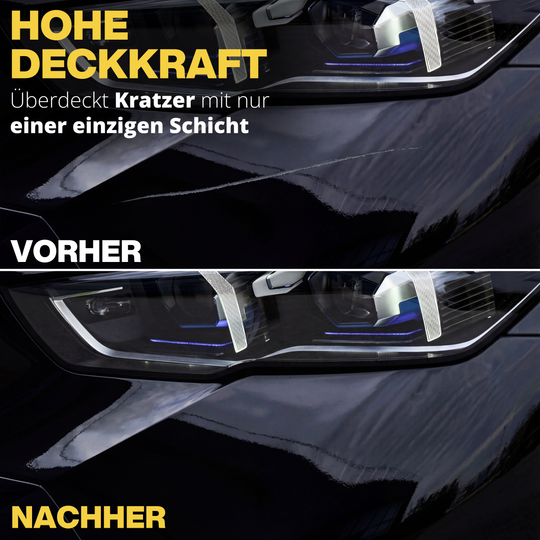 Lackstift Schwarz Set + 10 Lacktupfer