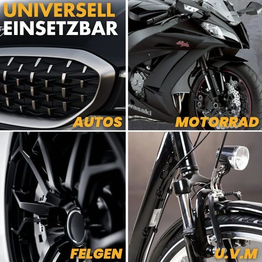 Lackstift Schwarz Set + 10 Lacktupfer