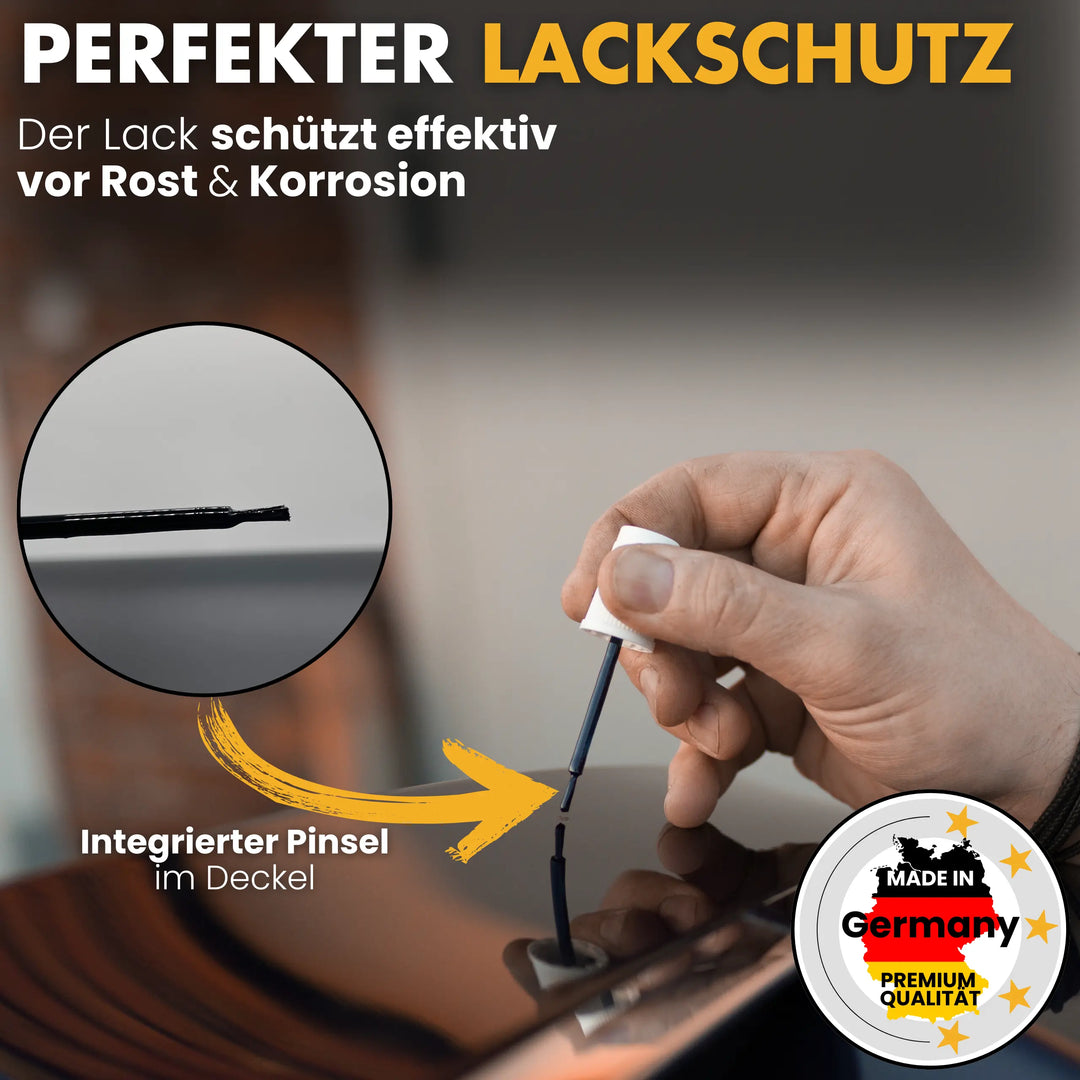 Lackstift Schwarz Set + 10 Lacktupfer